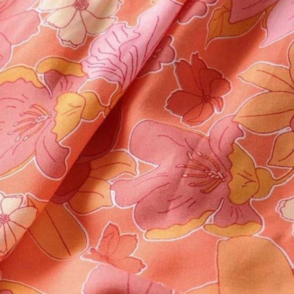 Vintage 70s Floral Print Kimono Cardigan Sweater - Picture 3 of 7